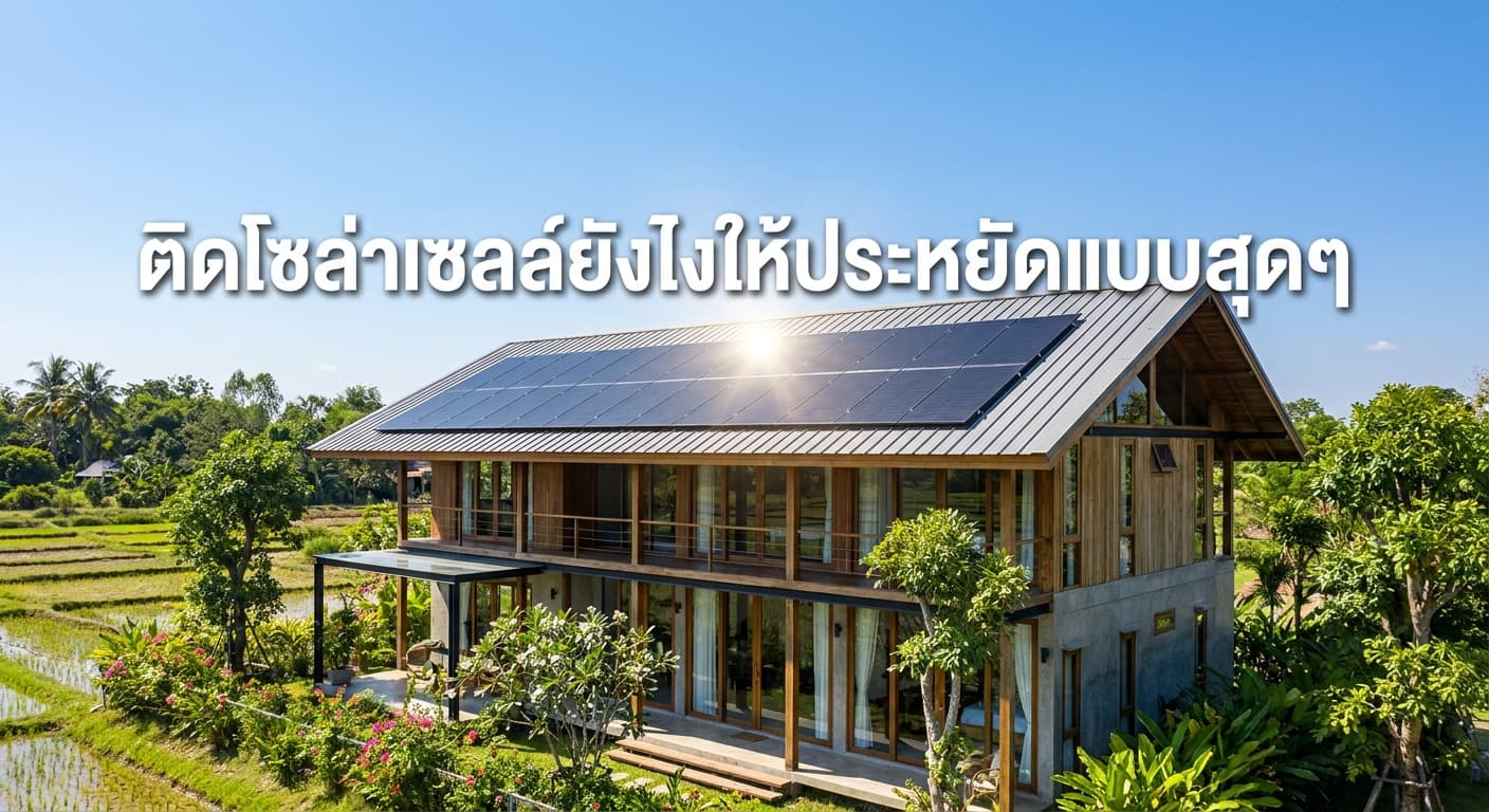 ติดโซล่าเซลล์ยังไงให้ประหยัดแบบสุดๆ เคล็ดลับคืนทุนไวสำหรับชาวปราจีนบุรี โดย Aneetech