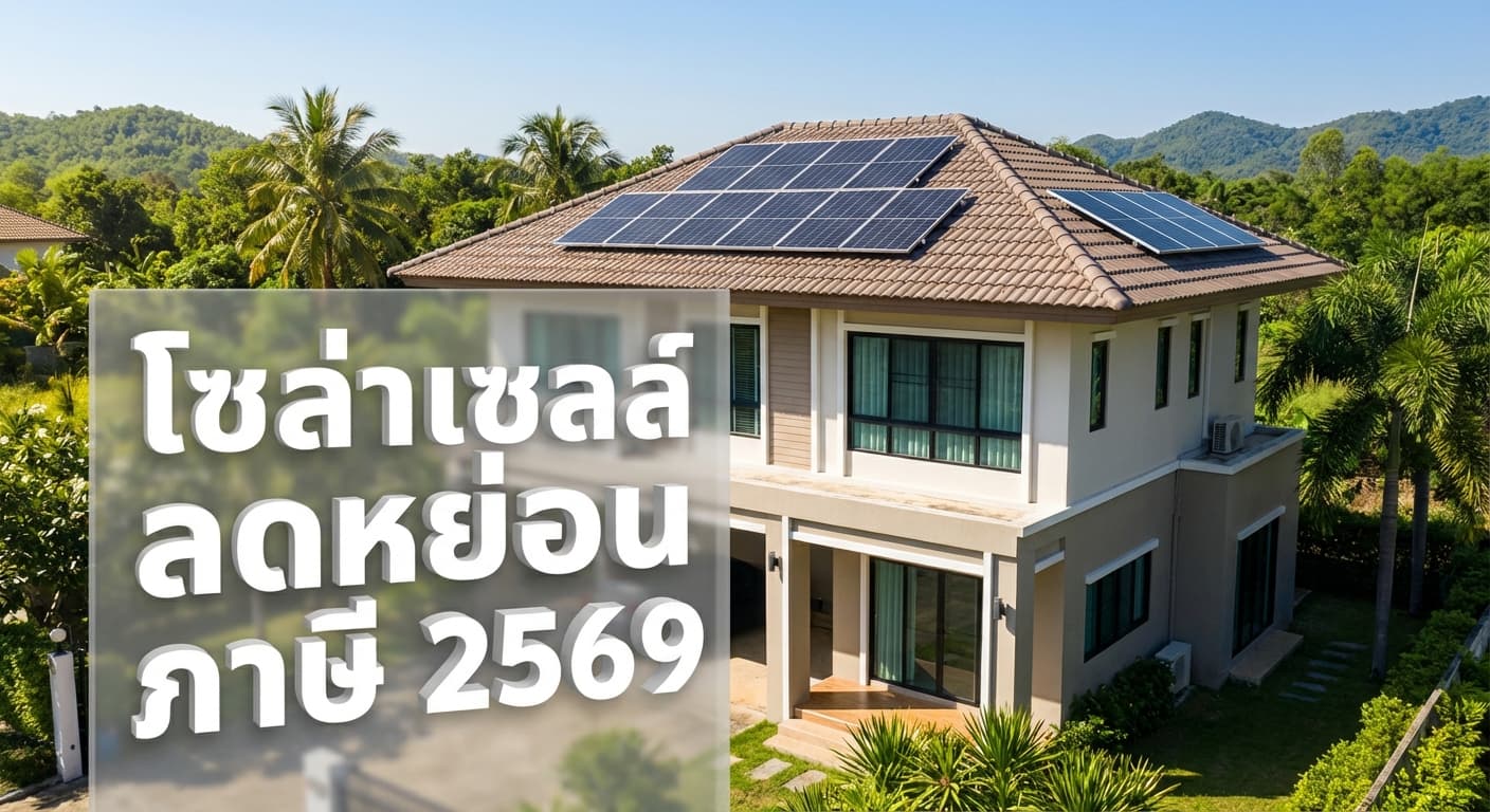 ติดตั้งโซล่าเซลล์ ลดหย่อนภาษี 2569 กับ เอนีเทค ปราจีนบุรี คุ้มค่า ประหยัดค่าไฟระยะยาว